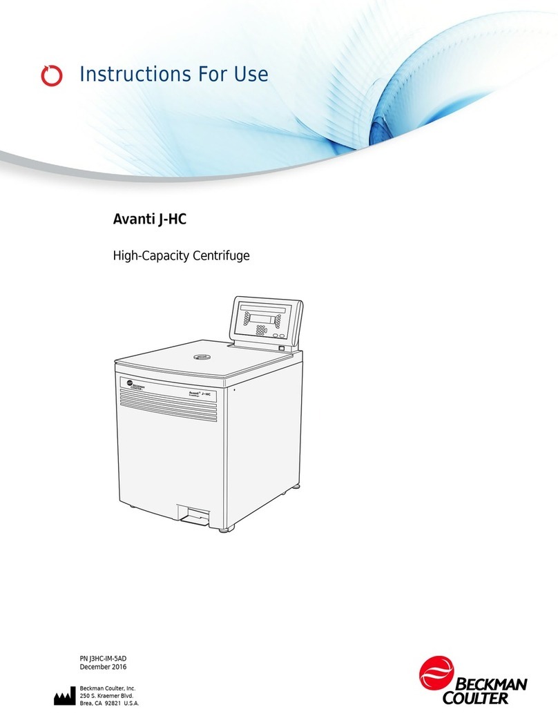 Beckman Coulter Avanti J-HC Instructions for use