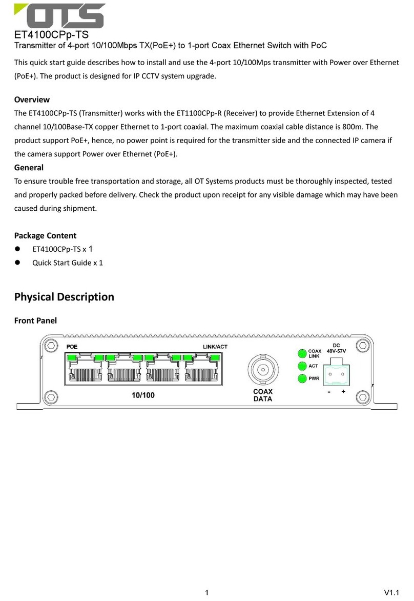 OTS ET4100CPp-TS manual