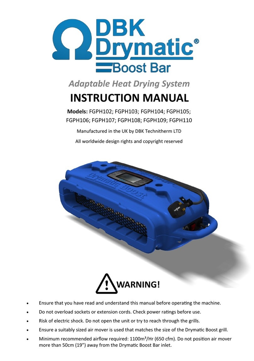 DBK Drymatic Boost Bar FGPH102 instruction manual