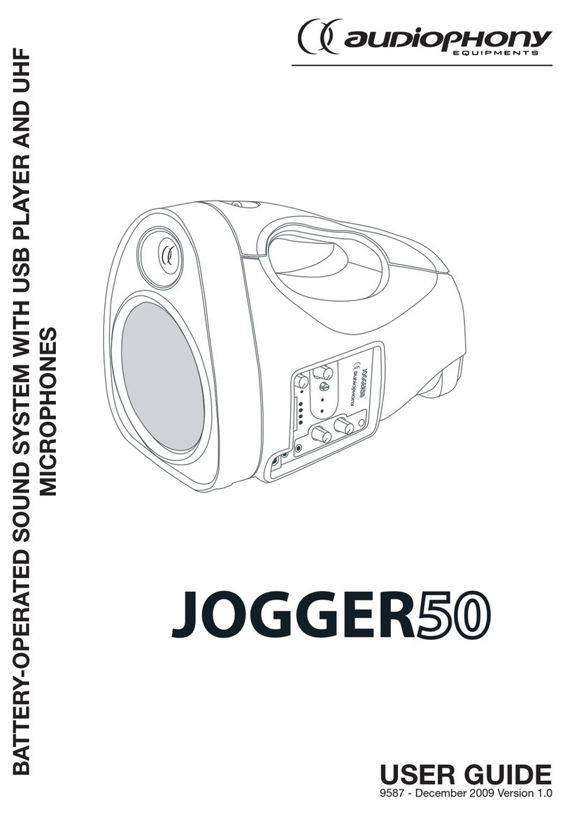 audiophony JOGGER 50 user guide