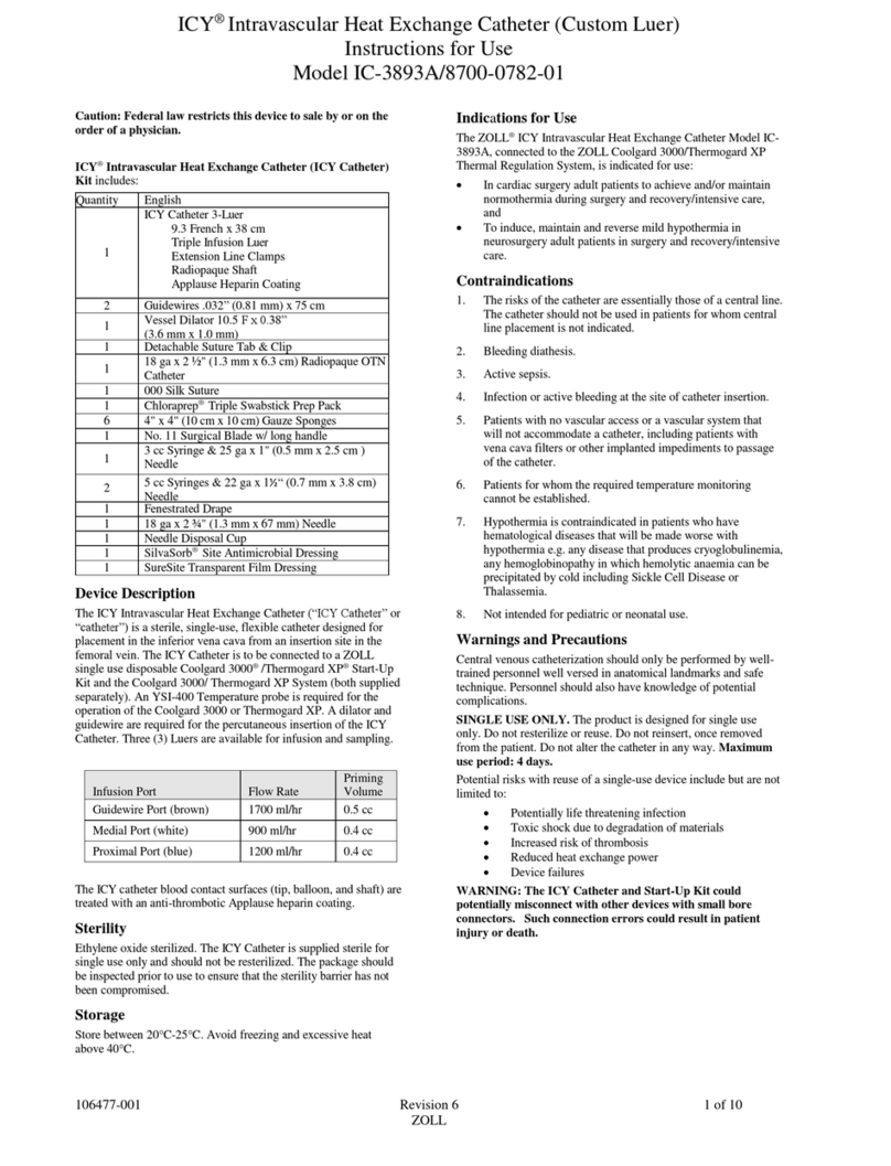 ZOLL ICY IC-3893A Instructions for use