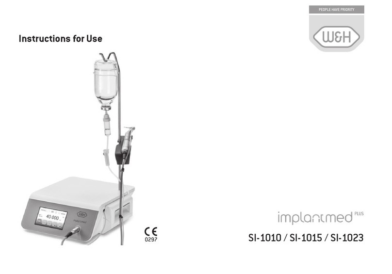 W&H Implantmed Plus SI-1010 Instructions for use W&H Implantmed Plus SI-1010 Instructions for use
