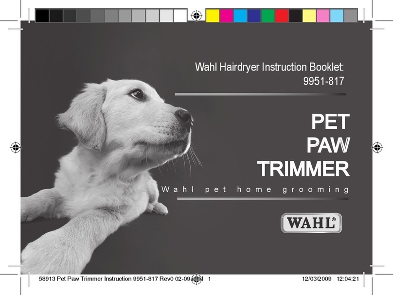 Wahl 58913 Instruction booklet