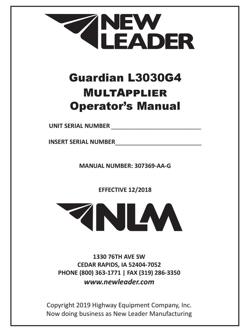 New Leader Guardian L3030G4 MultApplier Operator's manual