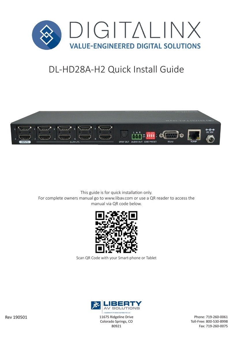 DigitaLinx DL-HD28A-H2 Quick install guide