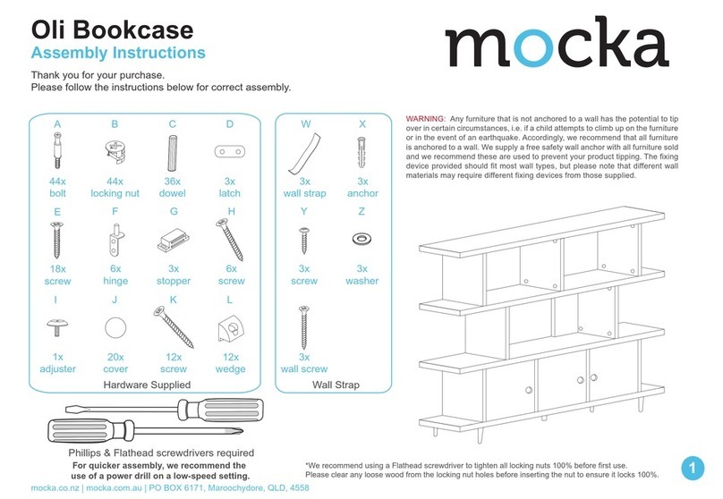 Mocka Oli Bookcase User manual