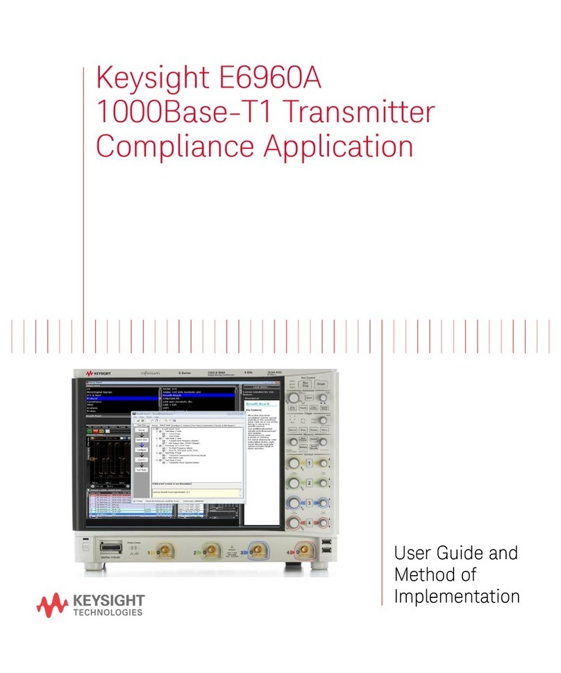 Keysight Technologies E6960A 1000Base-T1 User Guide and Method of Implementation