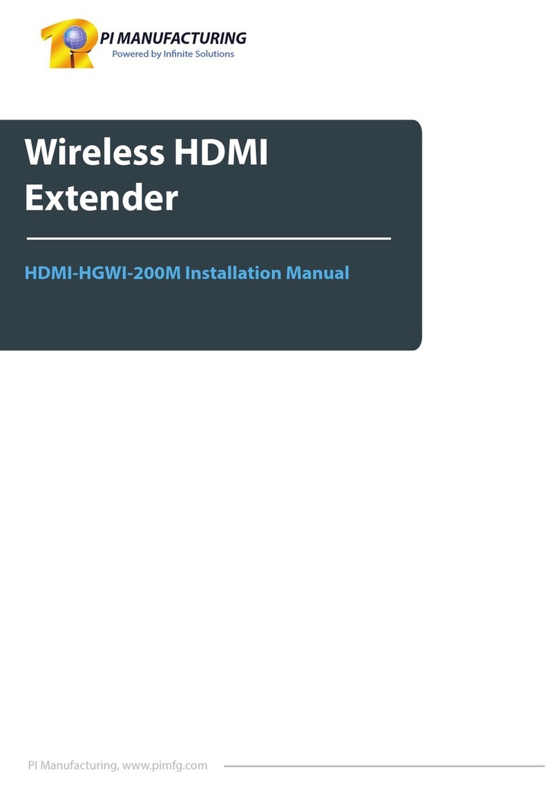 PI Manufacturing HDMI-HGWI-200M installation manual