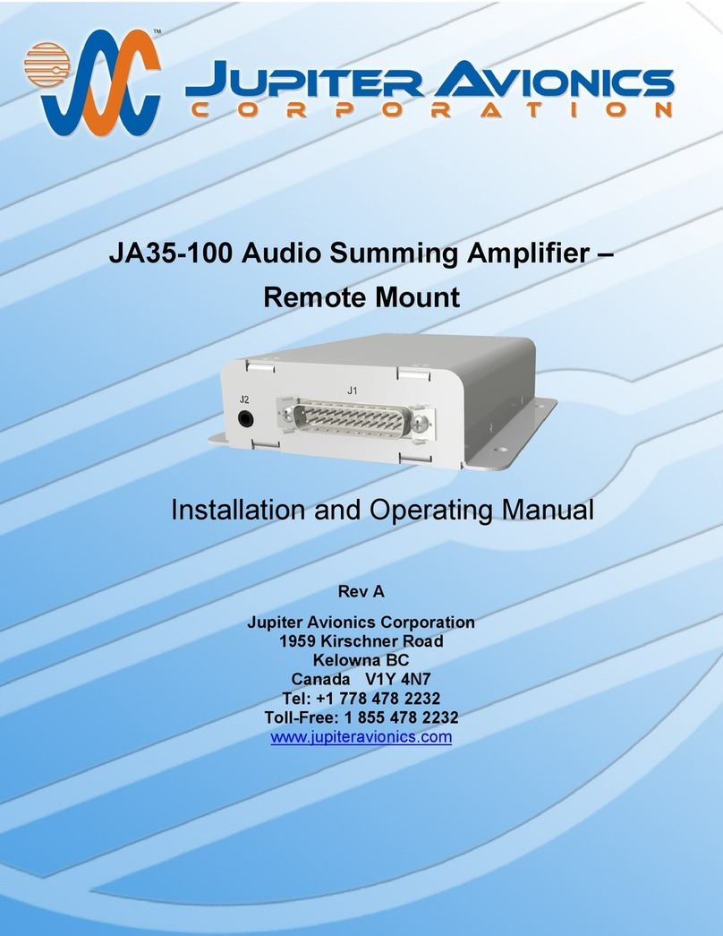 Jupiter Avionics JA35-100 User manual
