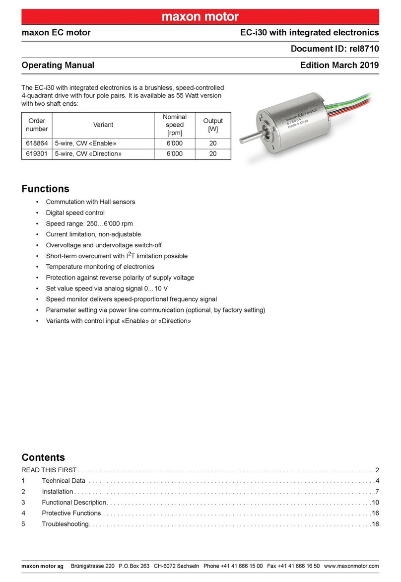 maxon motor EC Series operating manual
