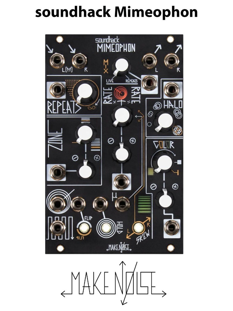 Make Noise soundhack Mimeophon User manual