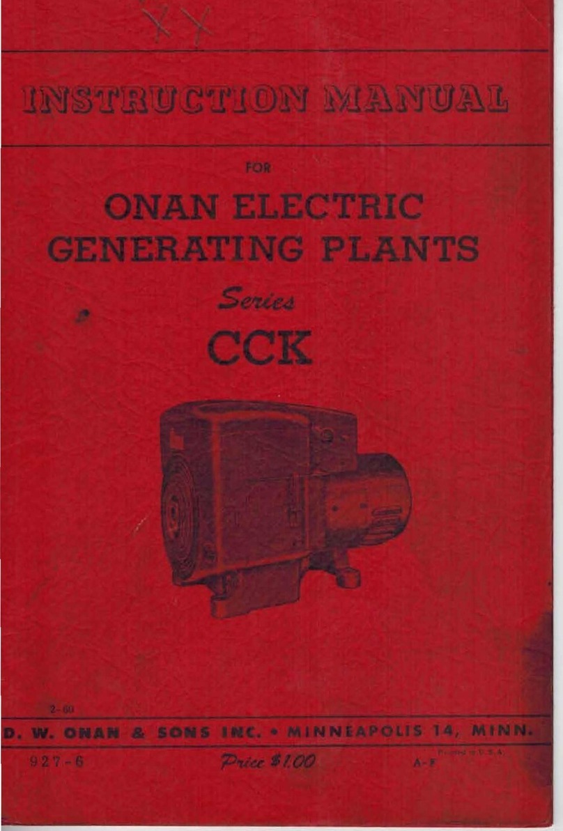 Onan CCK Series User manual