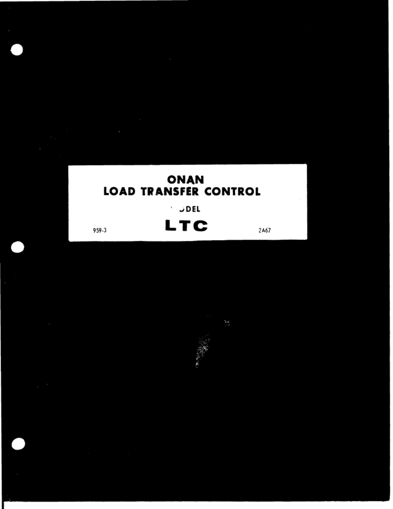 Onan LTC Series Operator and parts manual