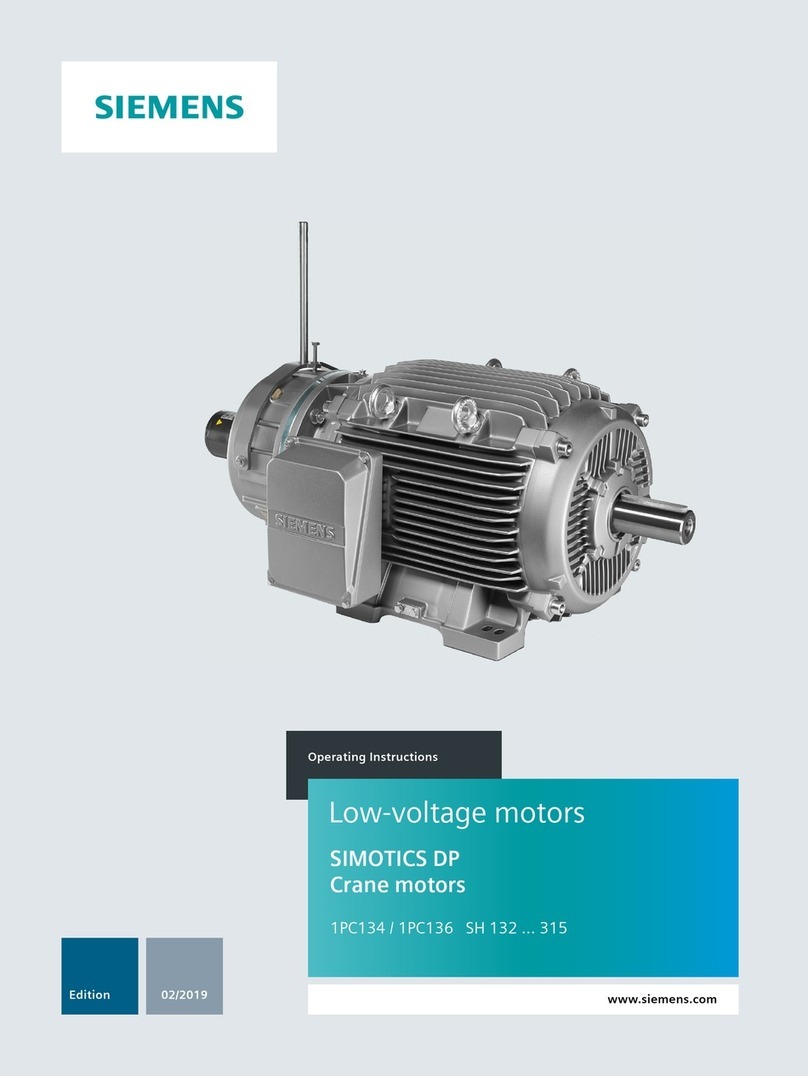 Siemens SIMOTICS DP 1PC134 operating instructions