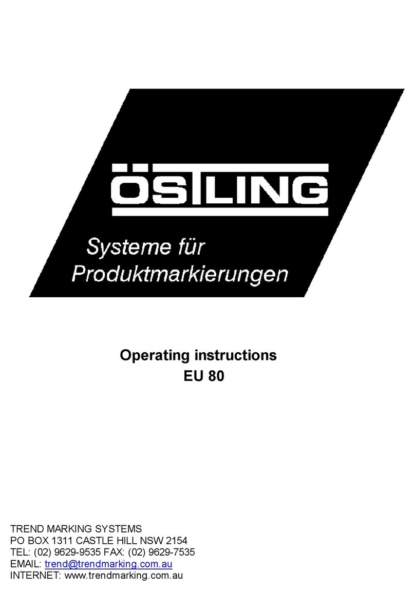 OSTLING Minietch 80 User manual