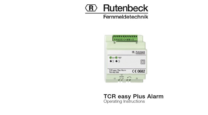 Rutenbeck TCR easy Plus Alarm operating instructions