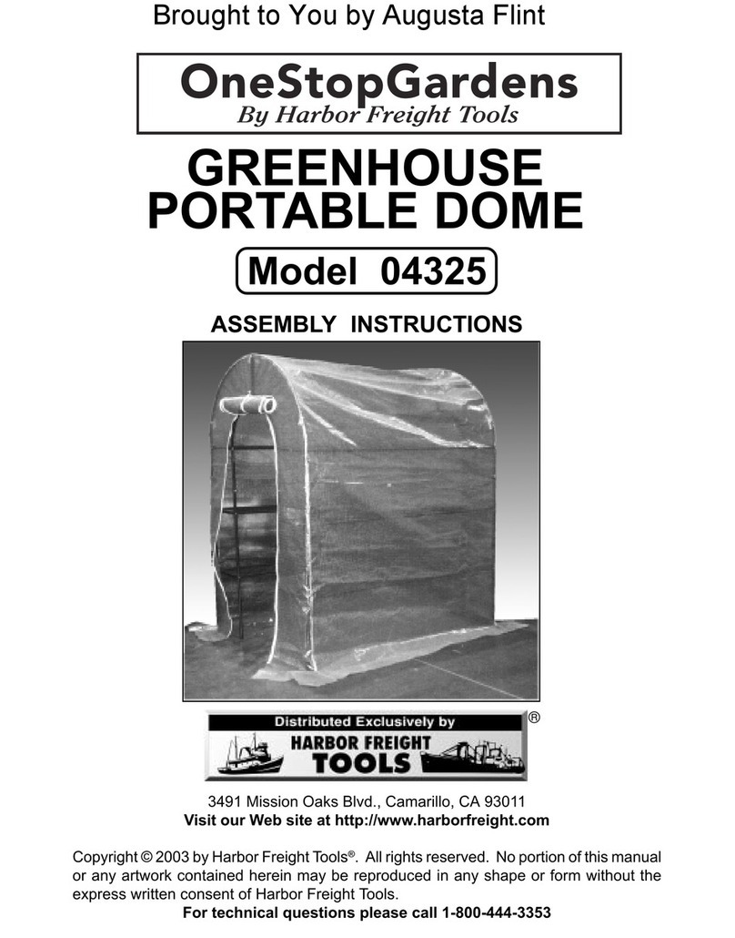 Harbor Freight Tools OneStopGardens 04325 Assembly instructions