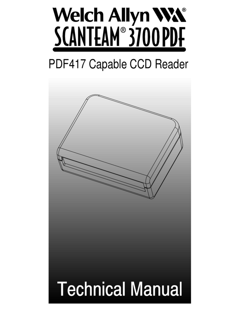 Welch Allyn Scanteam 3700PDF User manual
