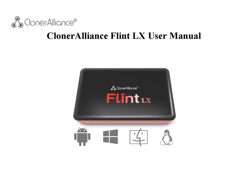 Cloner Alliance Flint LX CA-1080FL user manual Cloner Alliance Flint LX CA-1080FL user manual