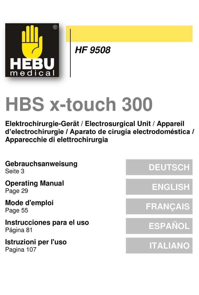 HEBU medical HBS x-touch 300 operating manual