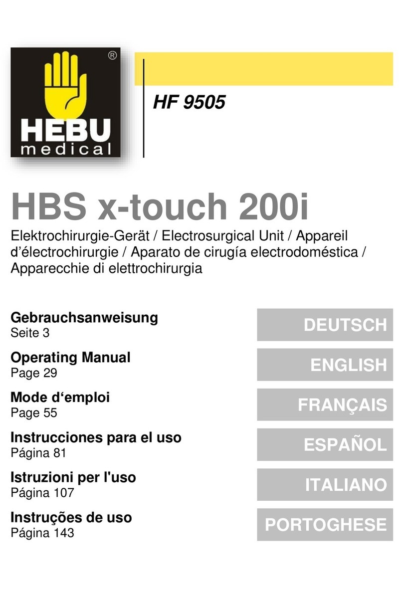 HEBU HBS x-touch 200i operating manual