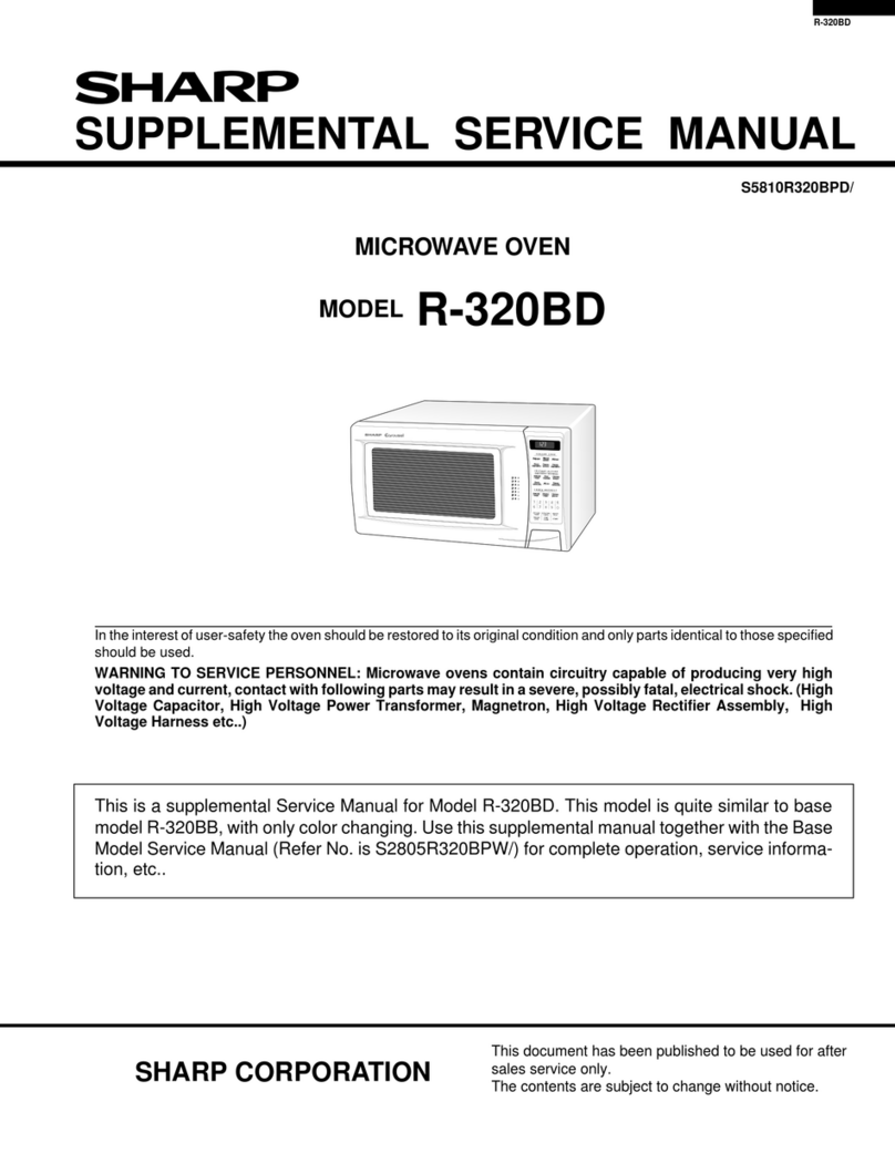 Sharp R-320BD User manual