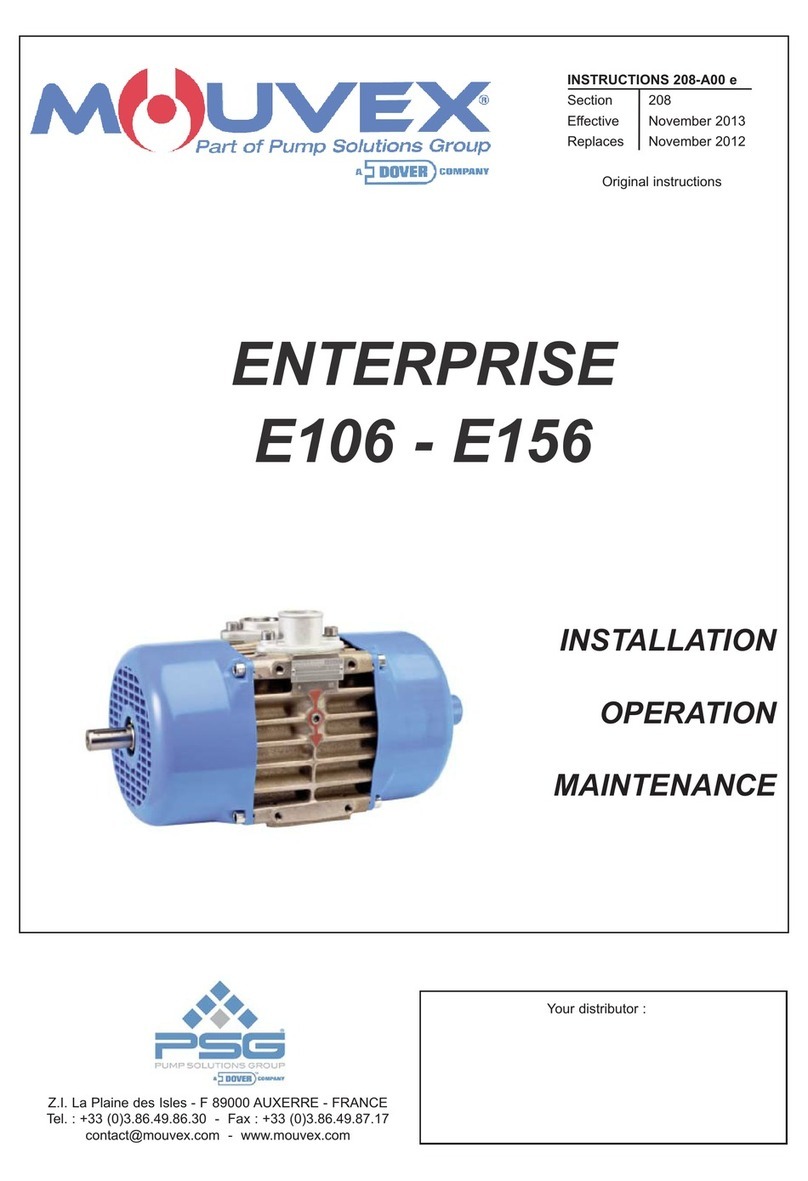 Dover PSG Mouvex Enterprise Series Installation operation & maintenance Dover PSG Mouvex Enterprise Series Installation operation & maintenance