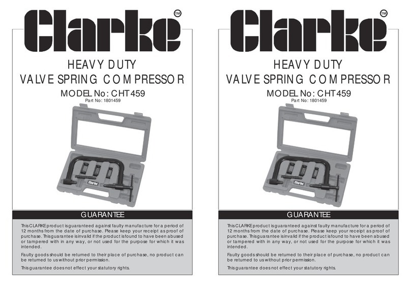 Clarke CHT 459 User manual