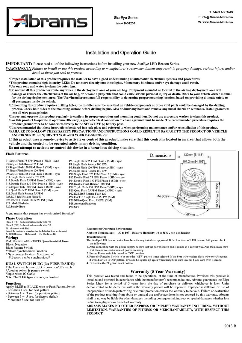 Abrams StarEye Series Installation and operation guide