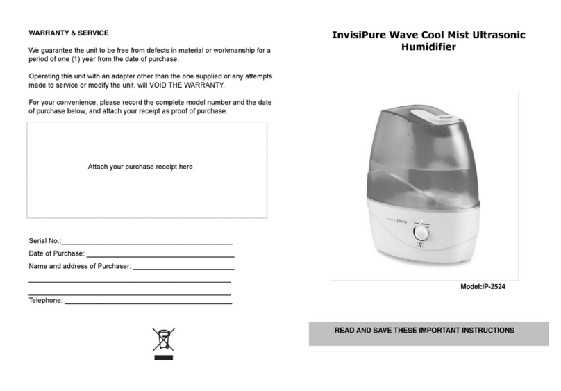 Invisipure IP-2524 instructions