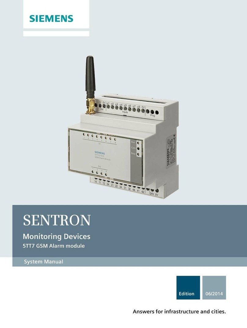 Siemens SENTRON 5TT7 System manual