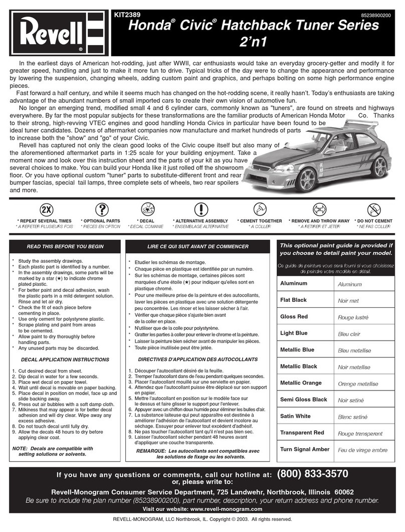 REVELL KIT2389 User manual