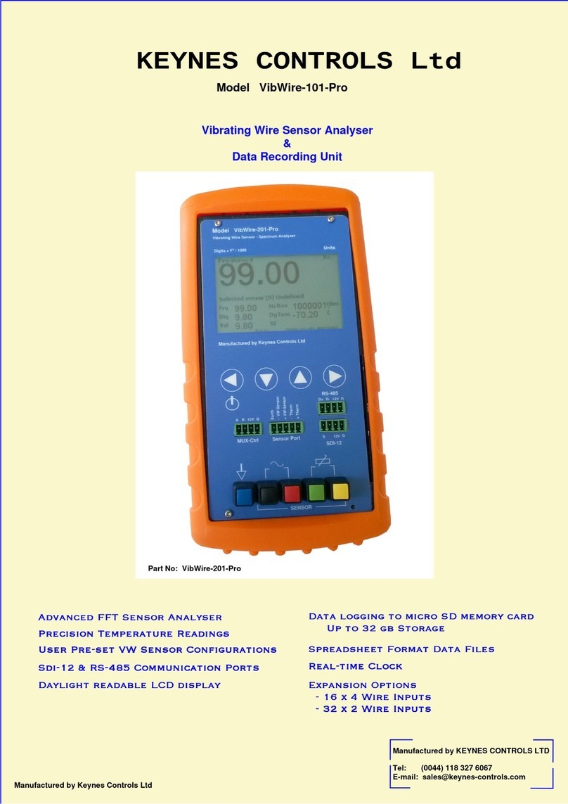 Keynes Controls VibWire-201-Pro User manual