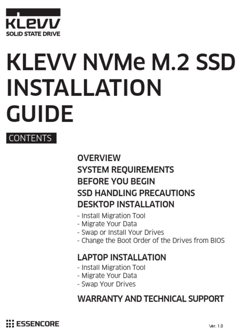 ESSENCORE KLEVV CRAS C700 series installation guide