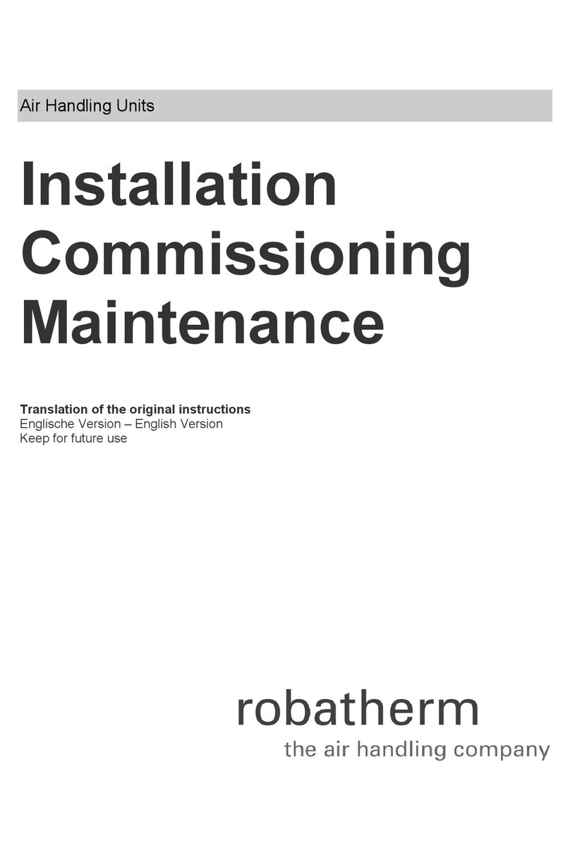 robatherm RMC Series Installation, commissioning maintenance robatherm RMC Series Installation, commissioning maintenance