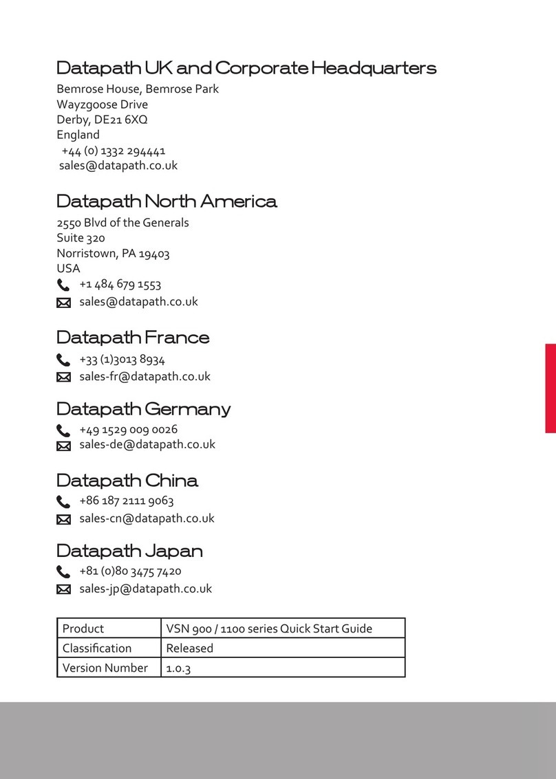 Datapath VSN900 Series quick start guide