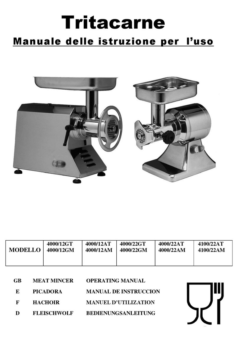 Tritacarne 4000/12GT operating manual