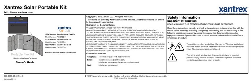 Xantrex 783-0100-01 User manual