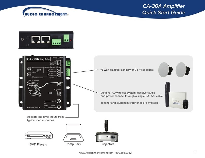 Audio enhancement CA-30A Qucik Start Guide