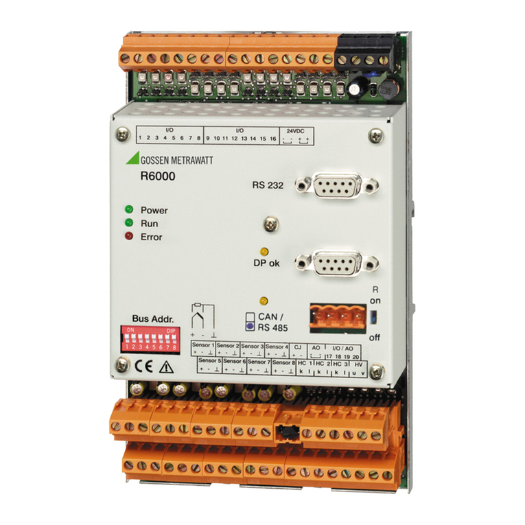 Gossen MetraWatt R6000 installation instructions