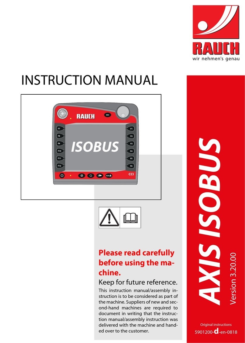 Rauch AXIS ISOBUS User manual