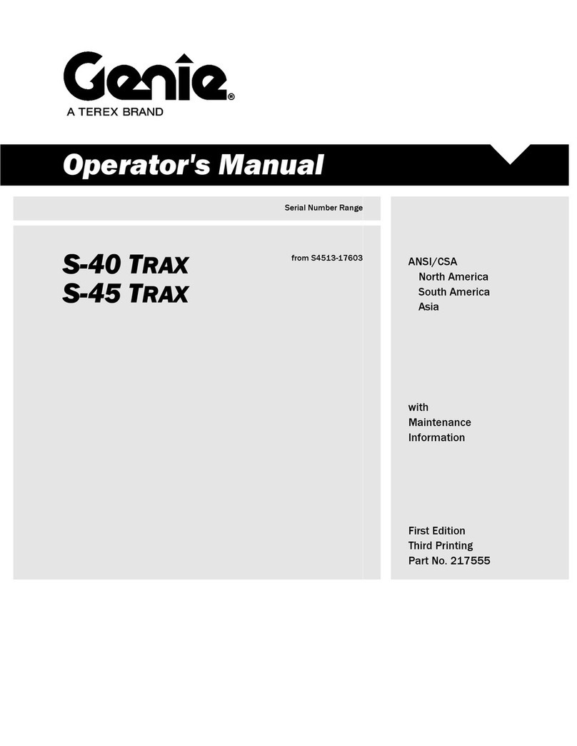 Genie S-40 TRAX Operator's manual