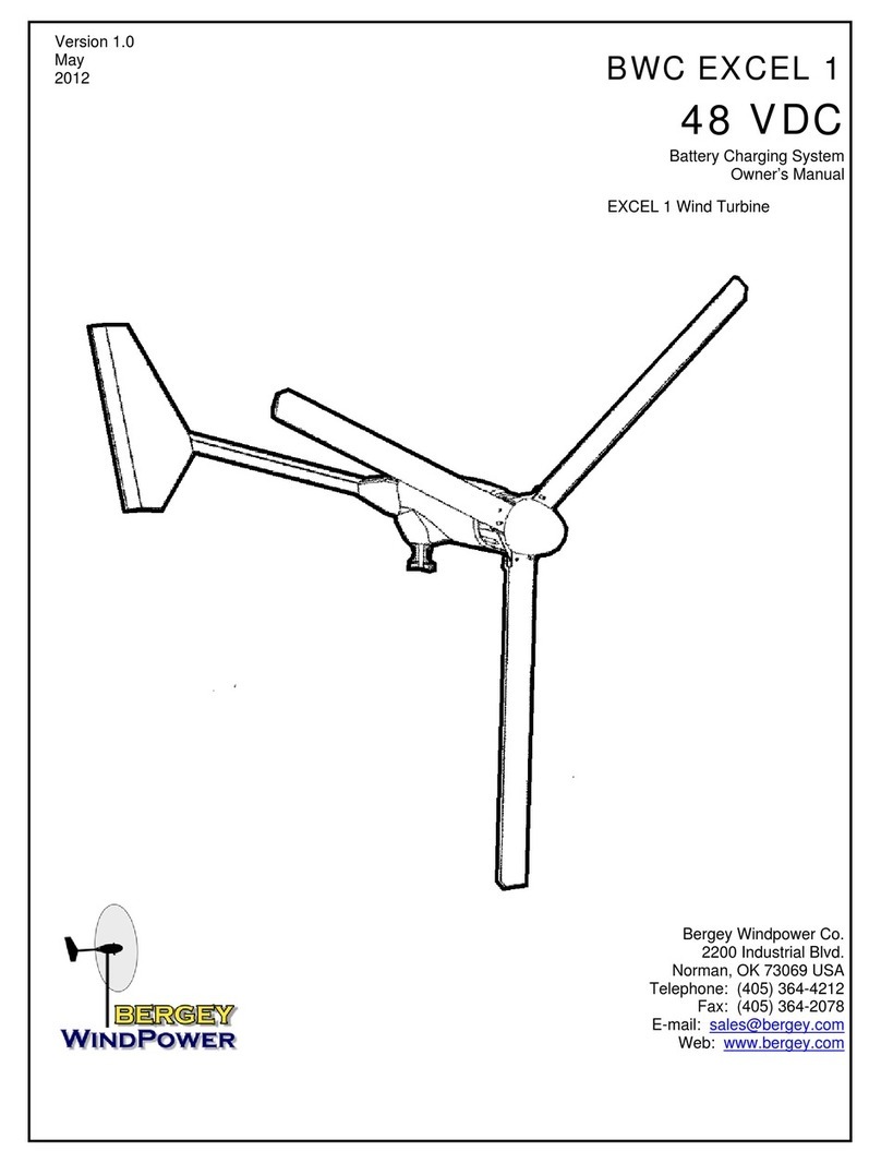 BWC EXCEL 1 owner's manual