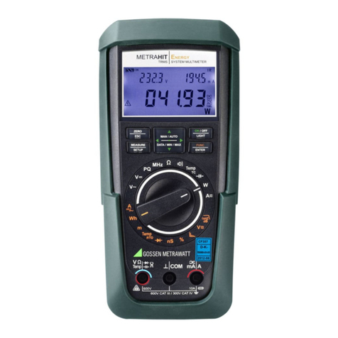 Gossen MetraWatt SECULIFE HIT MD operating instructions