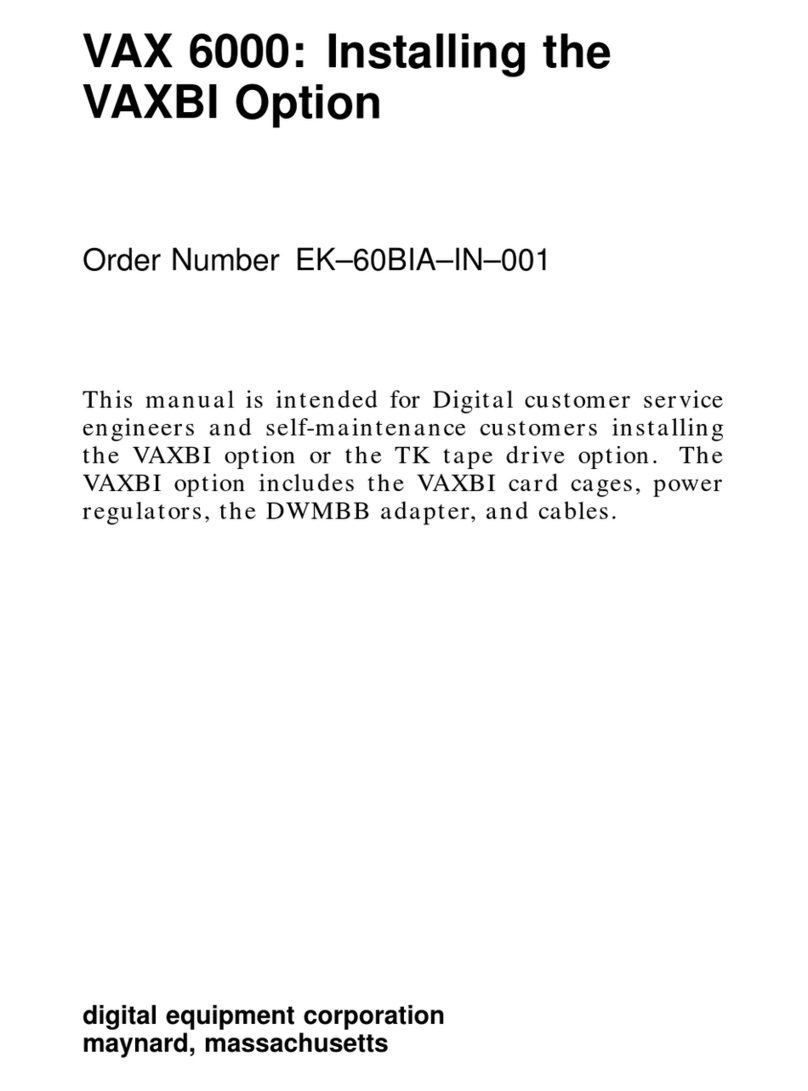 Digital Equipment VAX 6000 User manual Digital Equipment VAX 6000 User manual