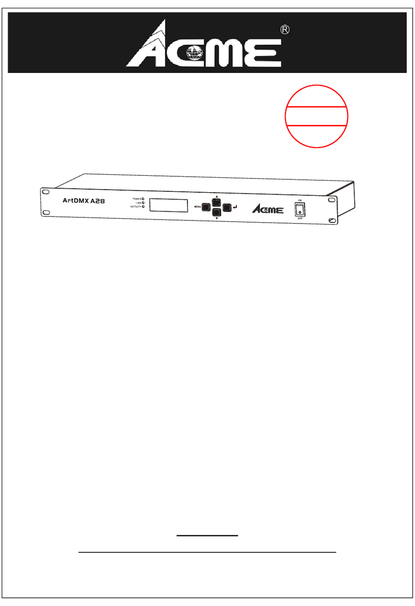 ACME ArtDMX A28 user guide
