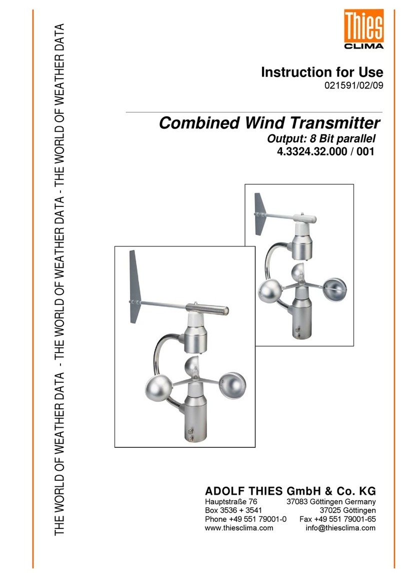 ADOLF THIES CLIMA 4.3324.32.000 Instructions for use