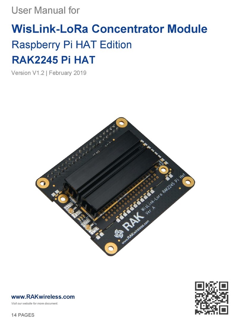 RAKwireless WisLink-LoRa RAK2245 Pi HAT user manual