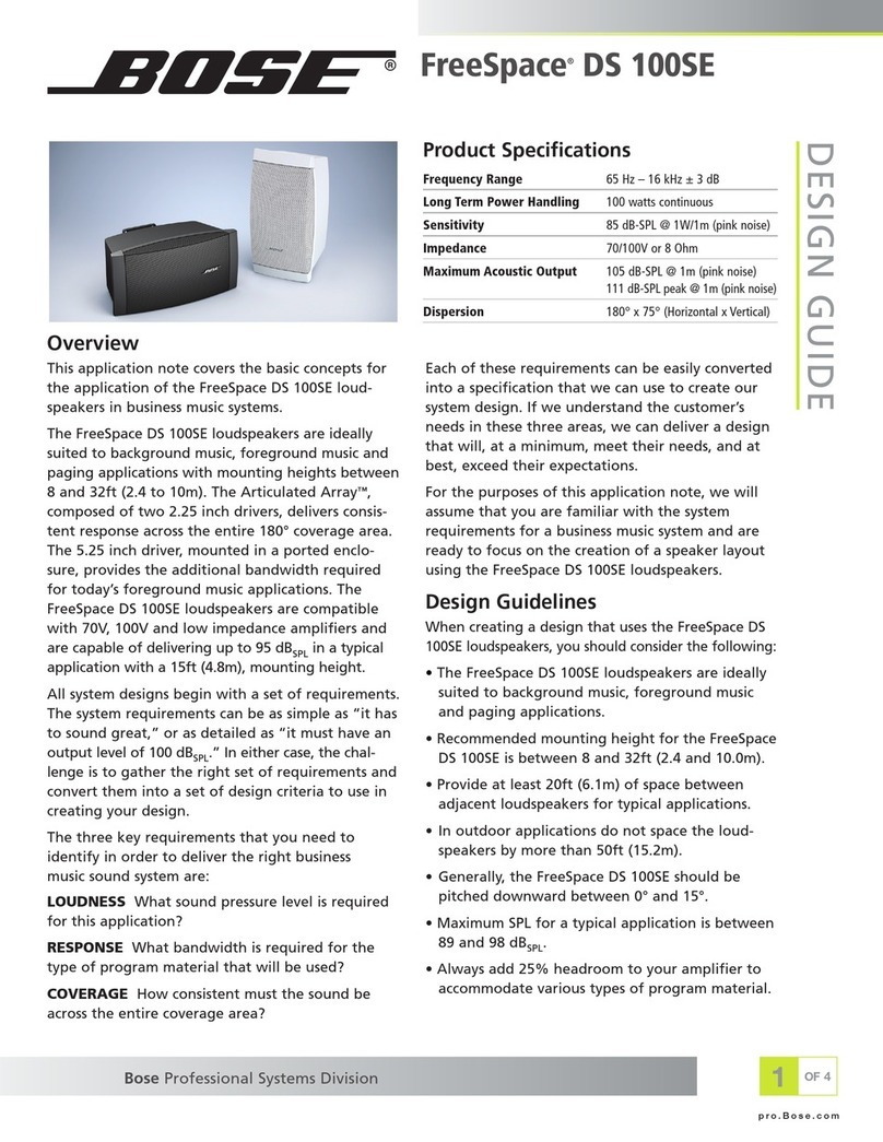 Bose FreeSpace DS 100SE Guide