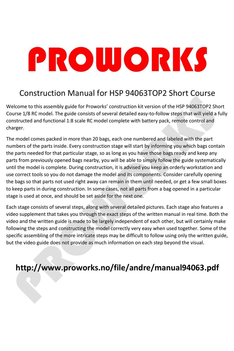 Proworks HSP 94063TOP2 Short Course Construction manual